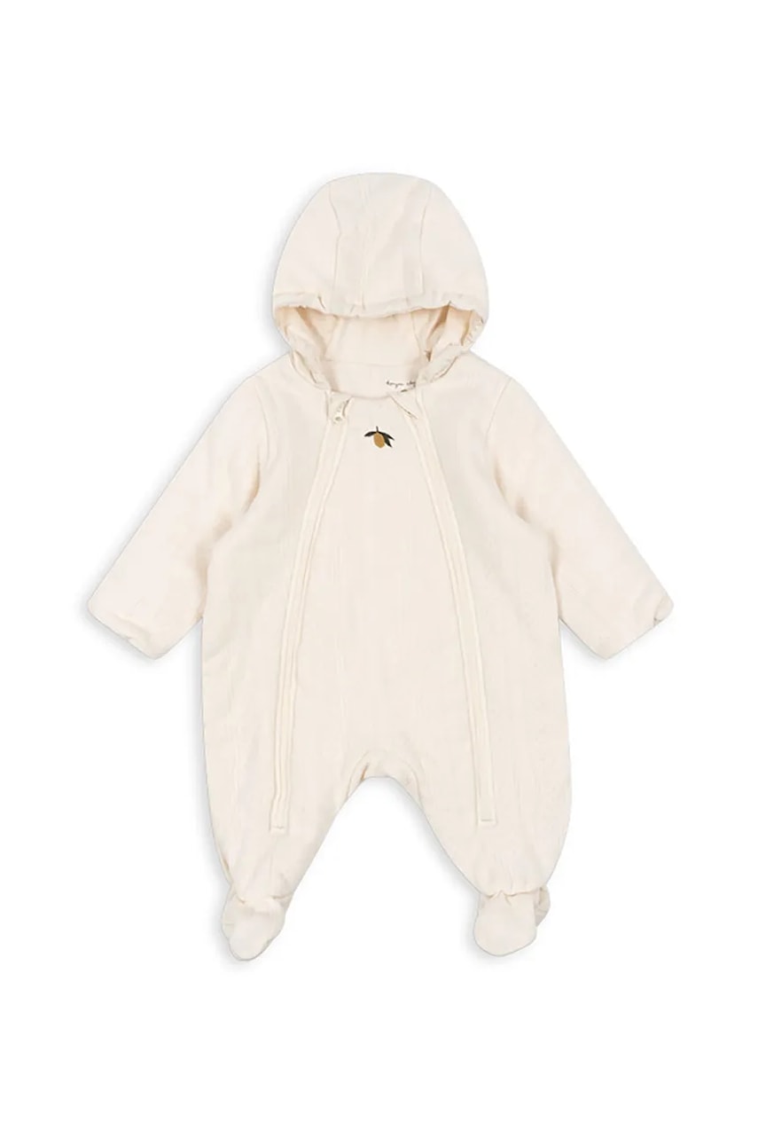 Konges Sløjd combinezon bebe MINNA PADDED ONESIE culoarea bej, KS102753