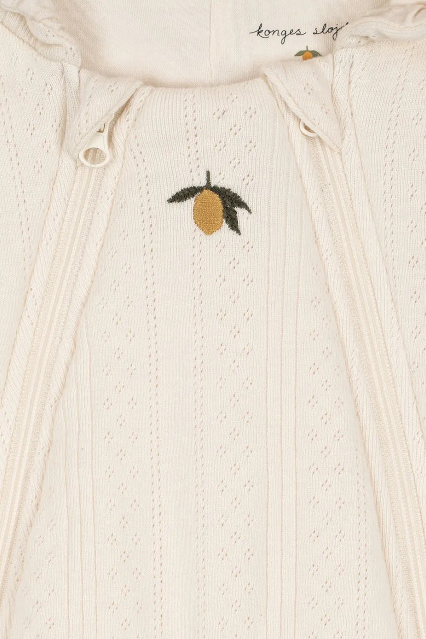 Комбінезон для немовлят Konges Sløjd MINNA PADDED ONESIE колір бежевий KS102753 Комбінезон для немовлят Konges Sløjd MINNA PADDED ONESIE колір бежевий KS102753