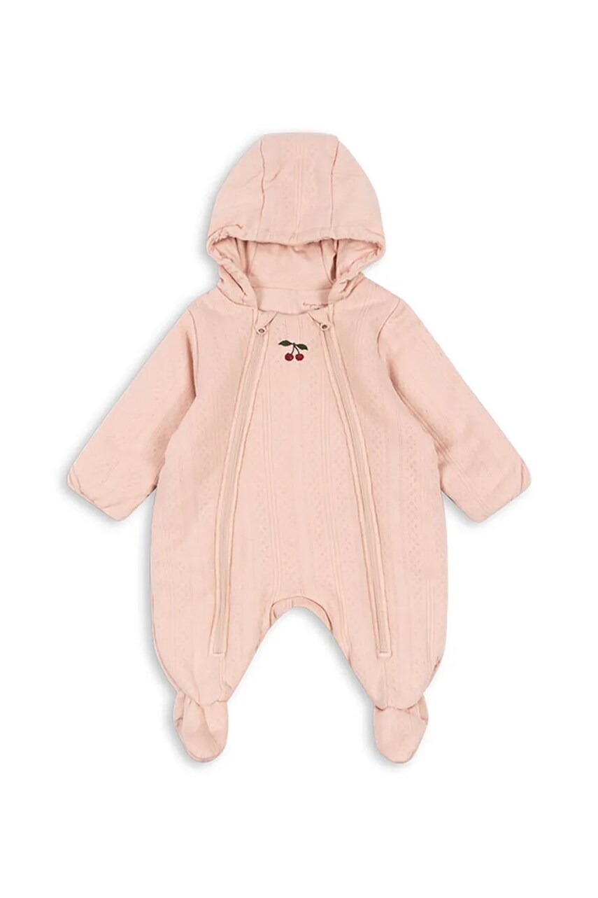 Levně Kojenecký overal Konges Sløjd MINNA PADDED ONESIE růžová barva, KS102753