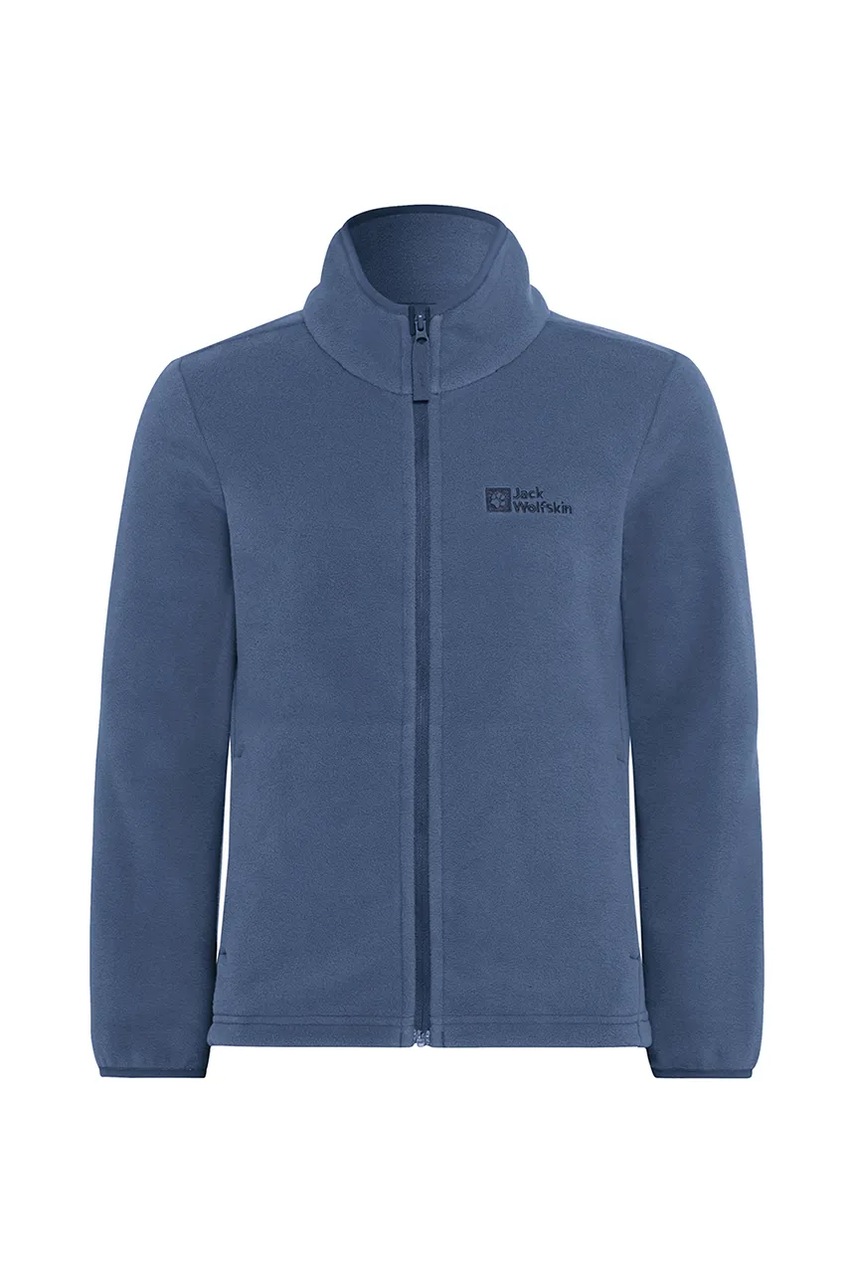 Детская кофта Jack Wolfskin TAUNUS JACKET K цвет синий однотонная 1609482