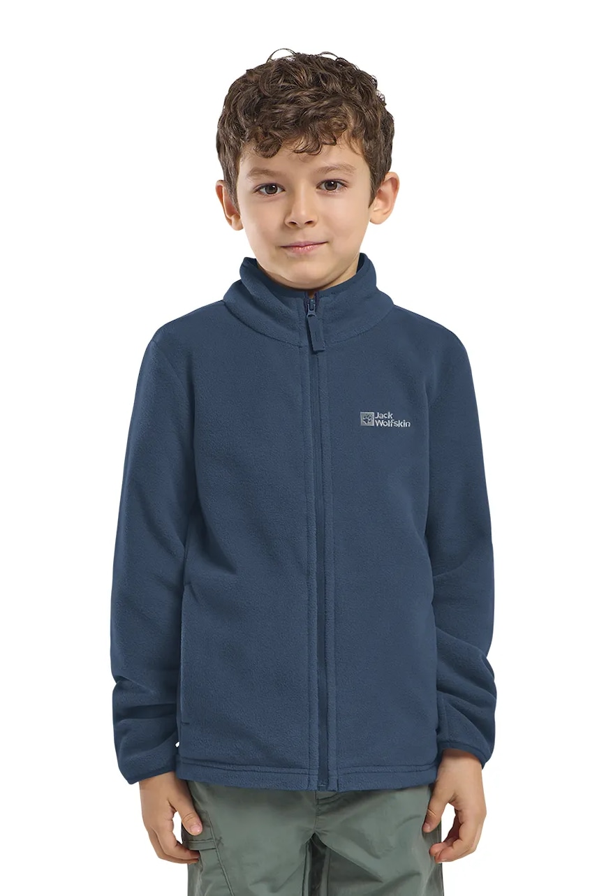 Levně Dětská mikina Jack Wolfskin TAUNUS JACKET K tmavomodrá barva, 1609482