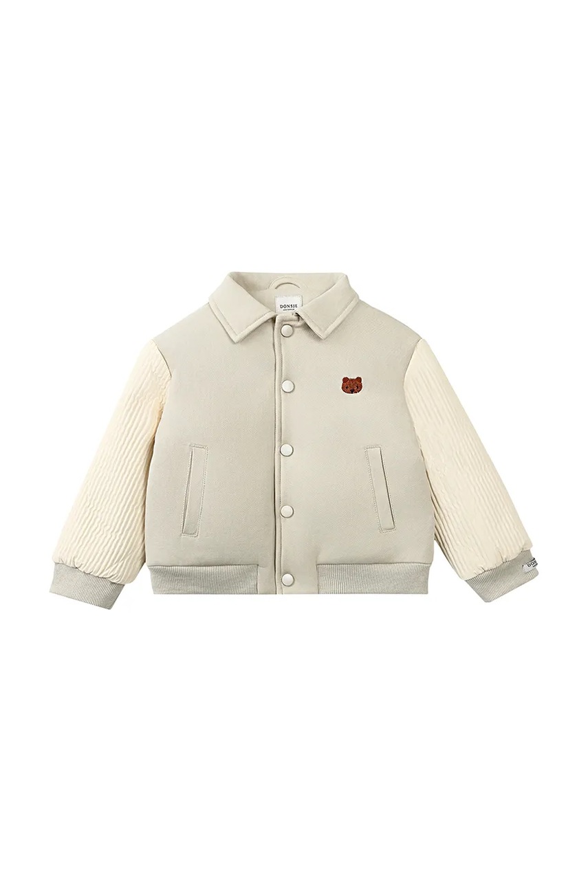 Дитяча куртка-бомбер Donsje Pidas Jacket Bear колір бежевий 4097401