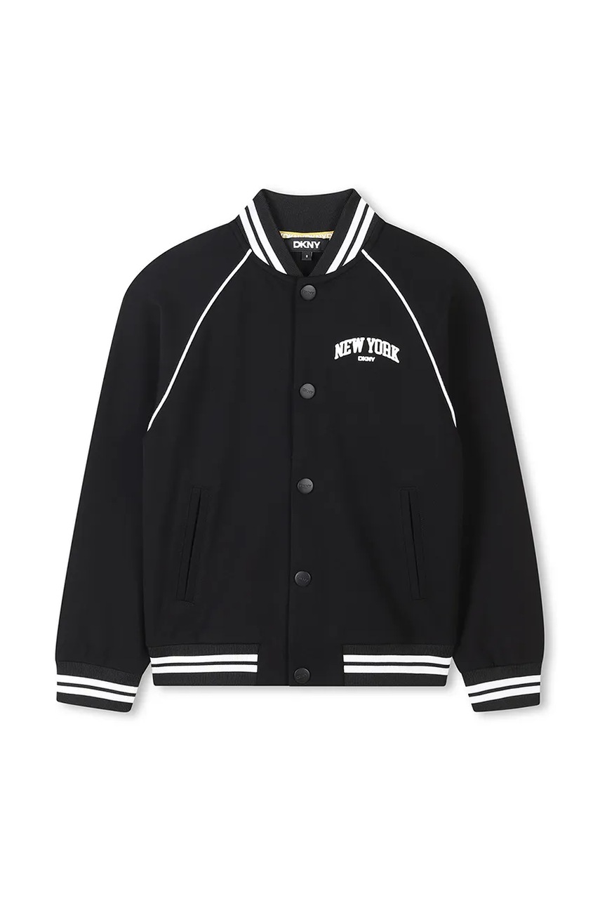 Дитяча куртка-бомбер Dkny колір чорний D62232