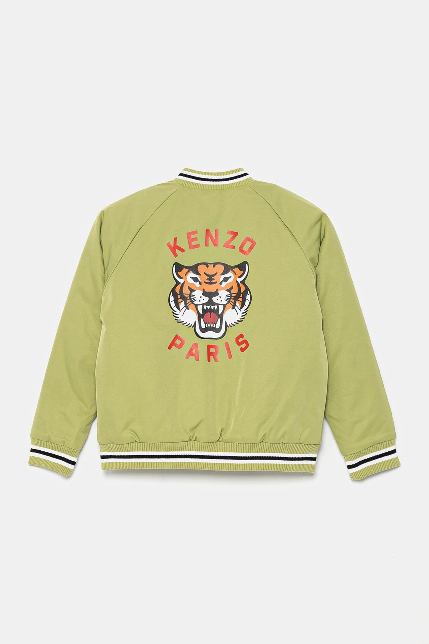 Детская куртка-бомбер Kenzo Kids цвет зелёный K61171 Детская куртка-бомбер Kenzo Kids цвет зелёный K61171