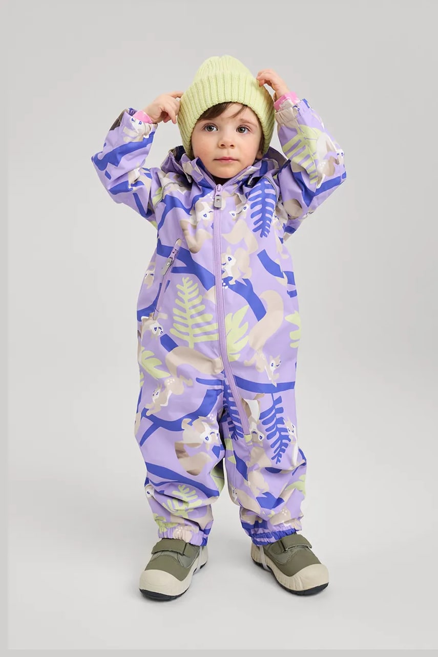Reima combinezon bebe Toppila culoarea violet, 5100161B Reima combinezon bebe Toppila culoarea violet, 5100161B
