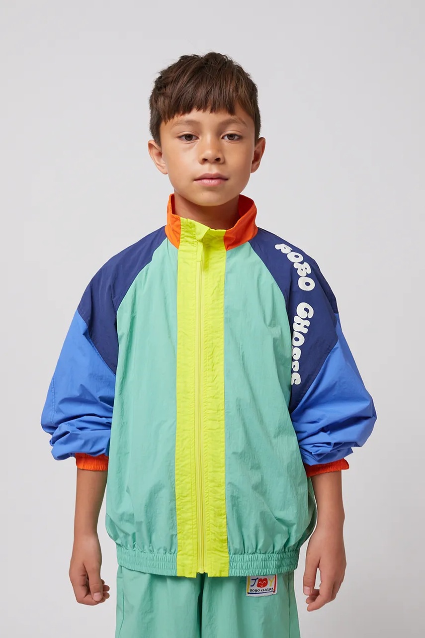 Bobo Choses geaca bomber pentru copii Wavy culoarea turcoaz, 125AC108