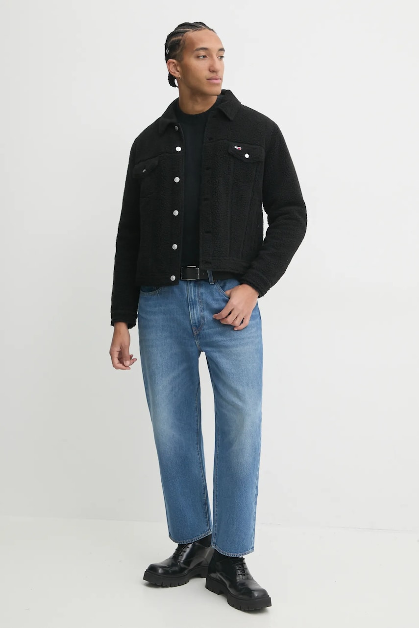 Куртка Tommy Jeans мужская цвет чёрный переходная DM0DM21093 Куртка Tommy Jeans мужская цвет чёрный переходная DM0DM21093