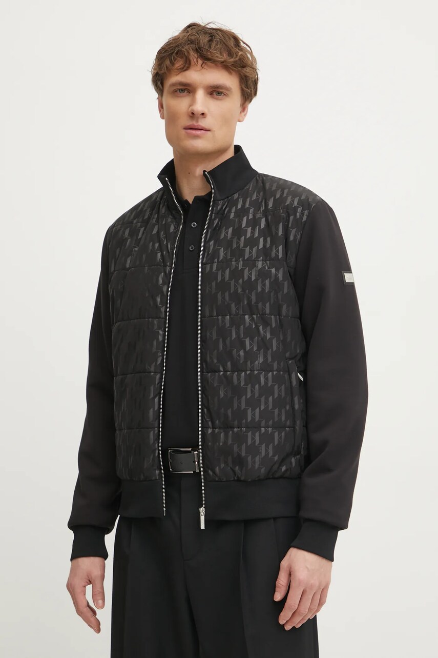 Karl Lagerfeld geaca culoarea negru, de tranzitie, 551517.505098