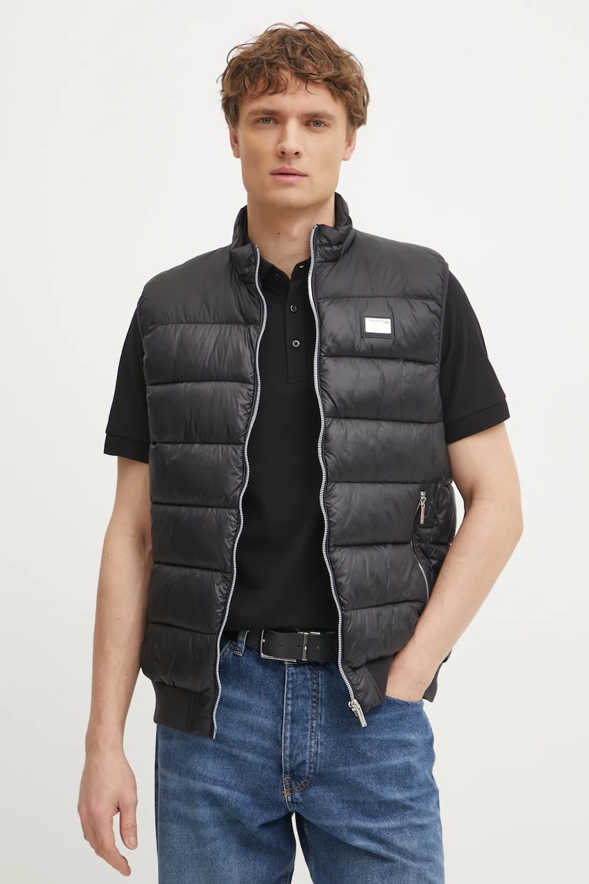 Karl Lagerfeld vesta barbati, culoarea negru, de iarna, 551590.505091 Karl Lagerfeld vesta barbati, culoarea negru, de iarna, 551590.505091