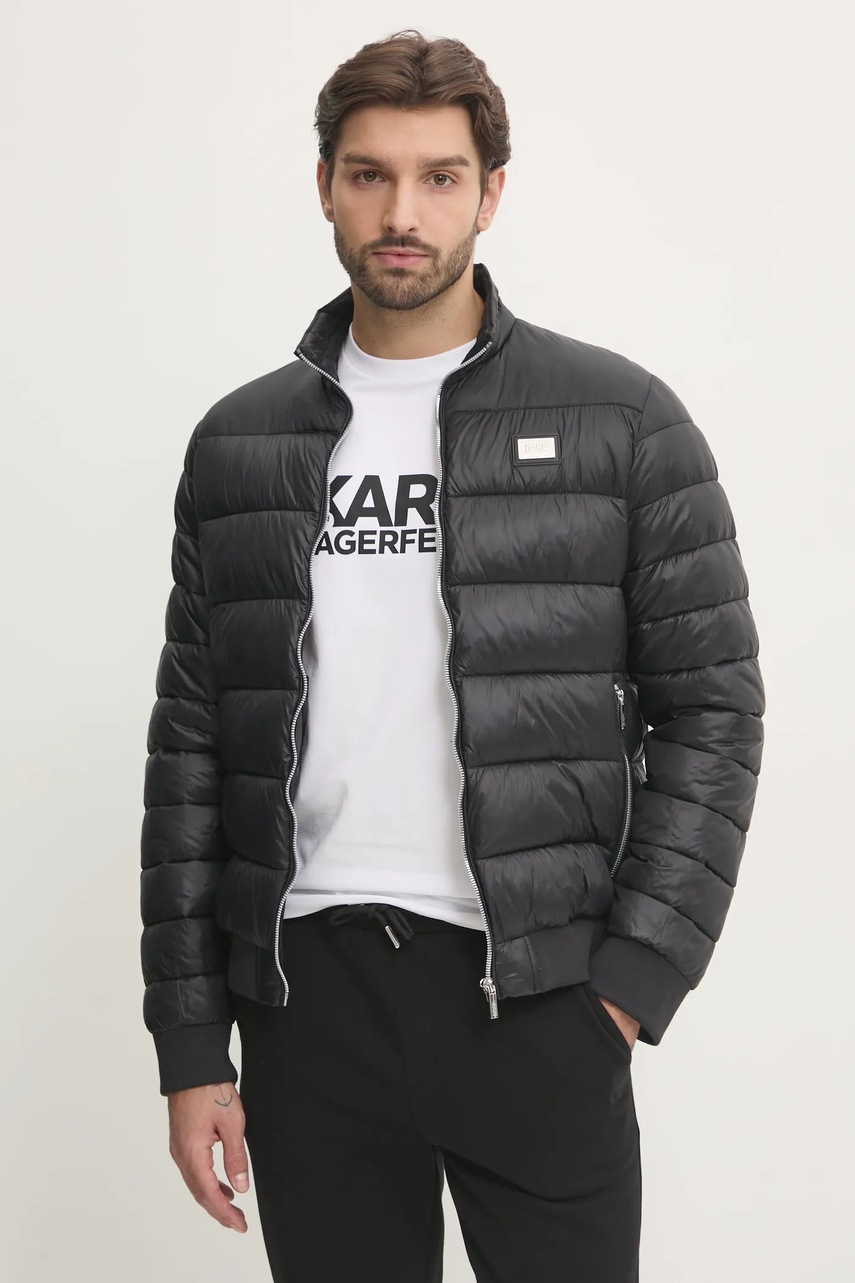 Куртка Karl Lagerfeld колір чорний зимова 551590.505090 