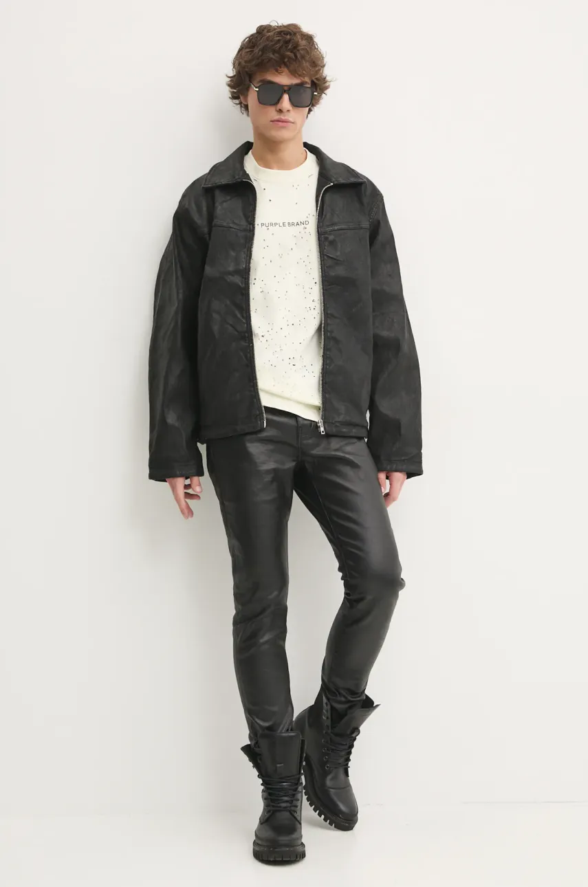 Куртка HUGO мужская цвет чёрный переходная oversize 50530629 Куртка HUGO мужская цвет чёрный переходная oversize 50530629