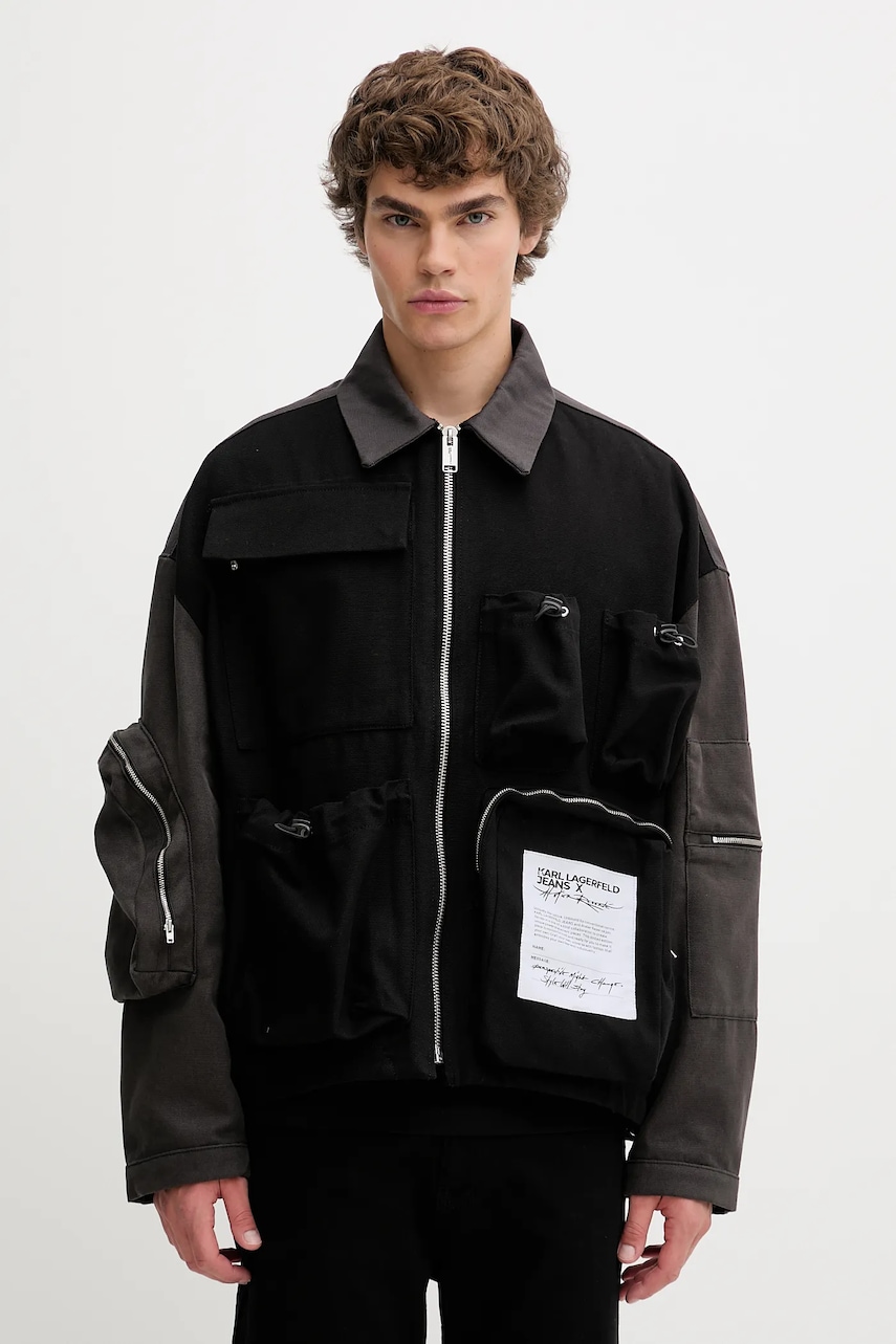 Βαμβακερό μπουφάν Karl Lagerfeld Jeans