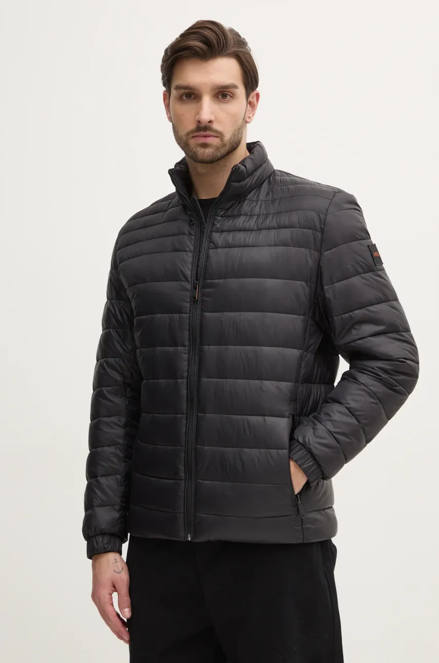 BOSS Orange geacă culoarea negru, de tranziție, 50530822