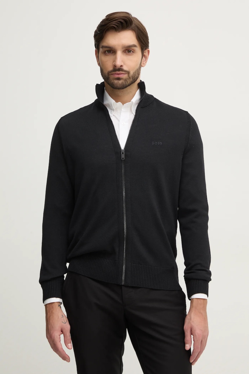 Boss Orange pulover bărbați, culoarea negru, 50501750