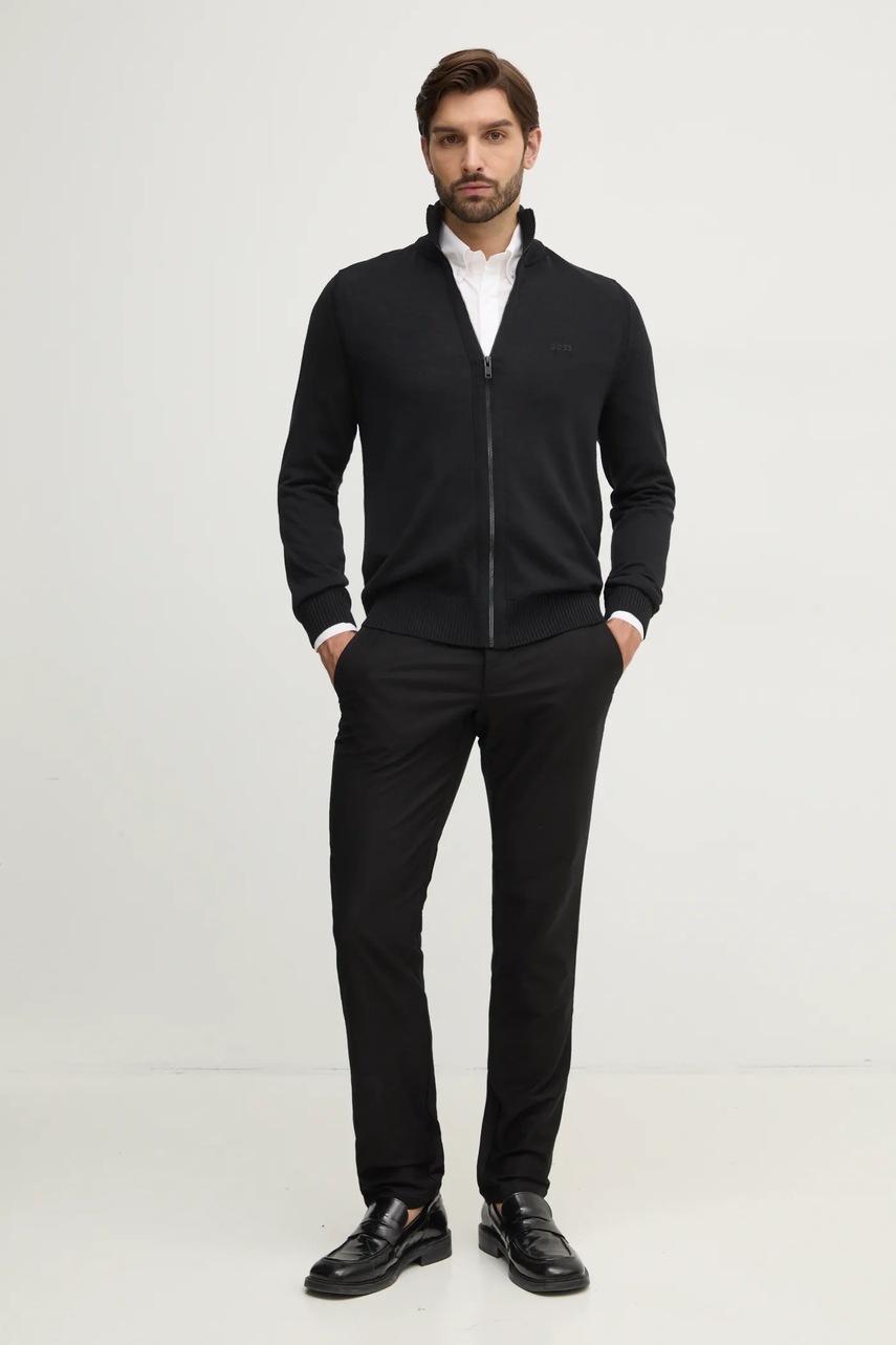 Свитер Boss Orange мужской цвет чёрный 50501750