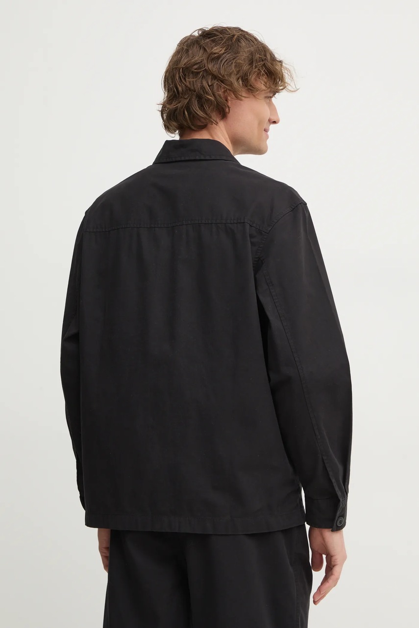 Бавовняна сорочка Calvin Klein Jeans чоловіча колір чорний regular J30J326724 