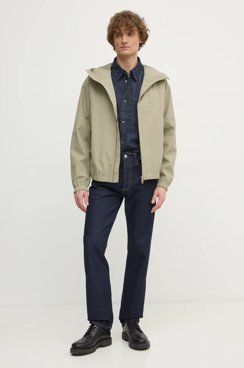 Куртка Calvin Klein Jeans мужская цвет зелёный переходная J30J326715 Куртка Calvin Klein Jeans мужская цвет зелёный переходная J30J326715