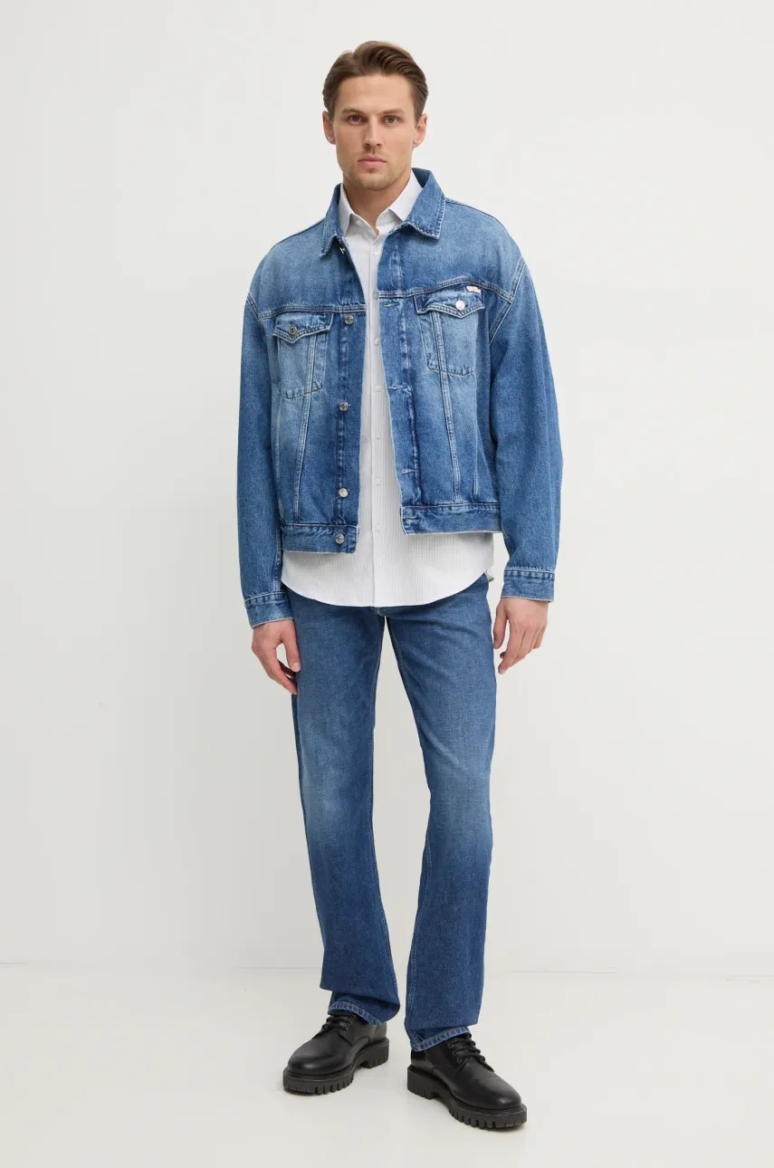 Джинсовая куртка Calvin Klein Jeans мужская переходная J30J327027 Джинсовая куртка Calvin Klein Jeans мужская переходная J30J327027
