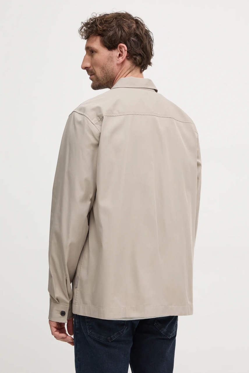 Πουκάμισο Calvin Klein χρώμα: μπεζ, K10K113815 φωτογραφία