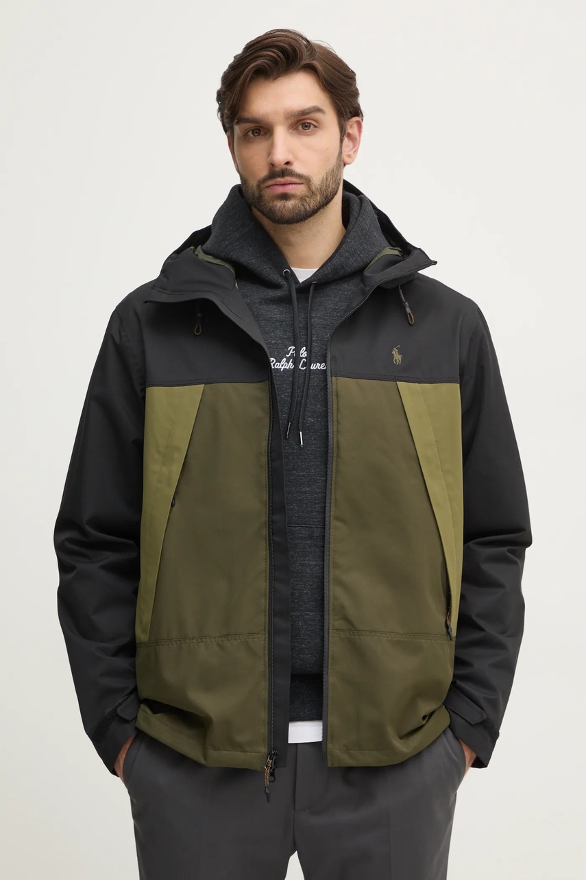 Куртка Polo Ralph Lauren чоловіча колір зелений перехідна 710955629 