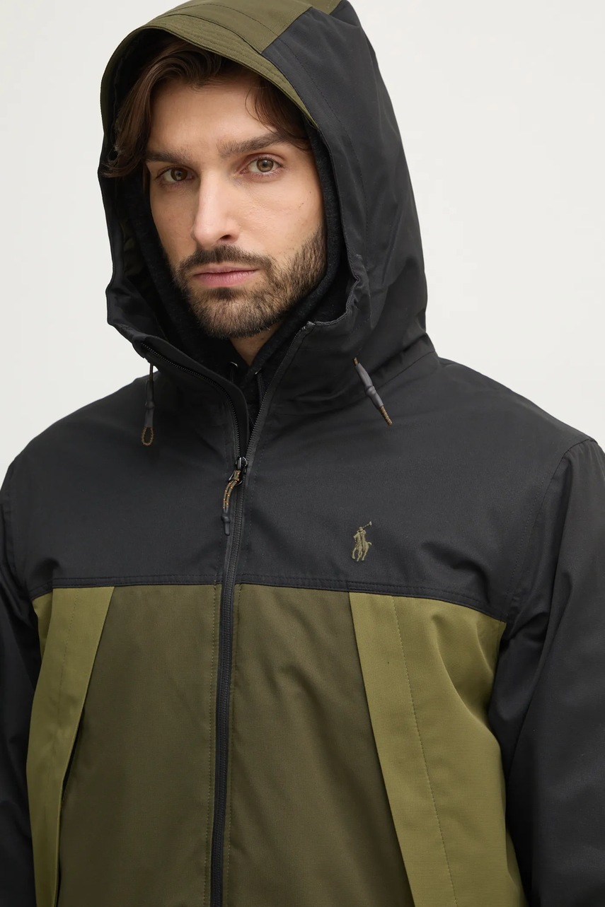 Куртка Polo Ralph Lauren чоловіча колір зелений перехідна 710955629 
