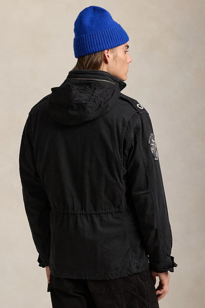 Хлопковая куртка Polo Ralph Lauren цвет чёрный переходная 710955784 Хлопковая куртка Polo Ralph Lauren цвет чёрный переходная 710955784