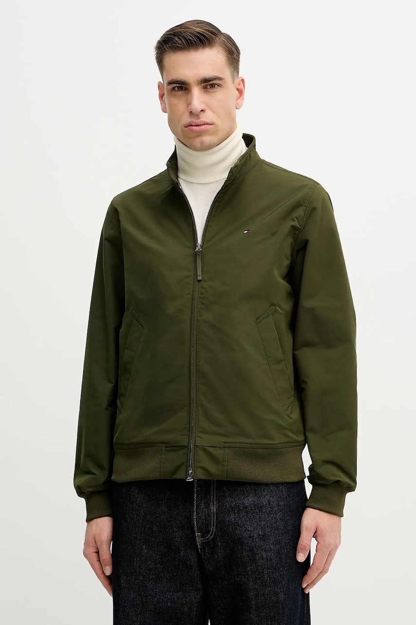 Bunda Tommy Hilfiger pánská, černá barva, přechodná, MW0MW37647