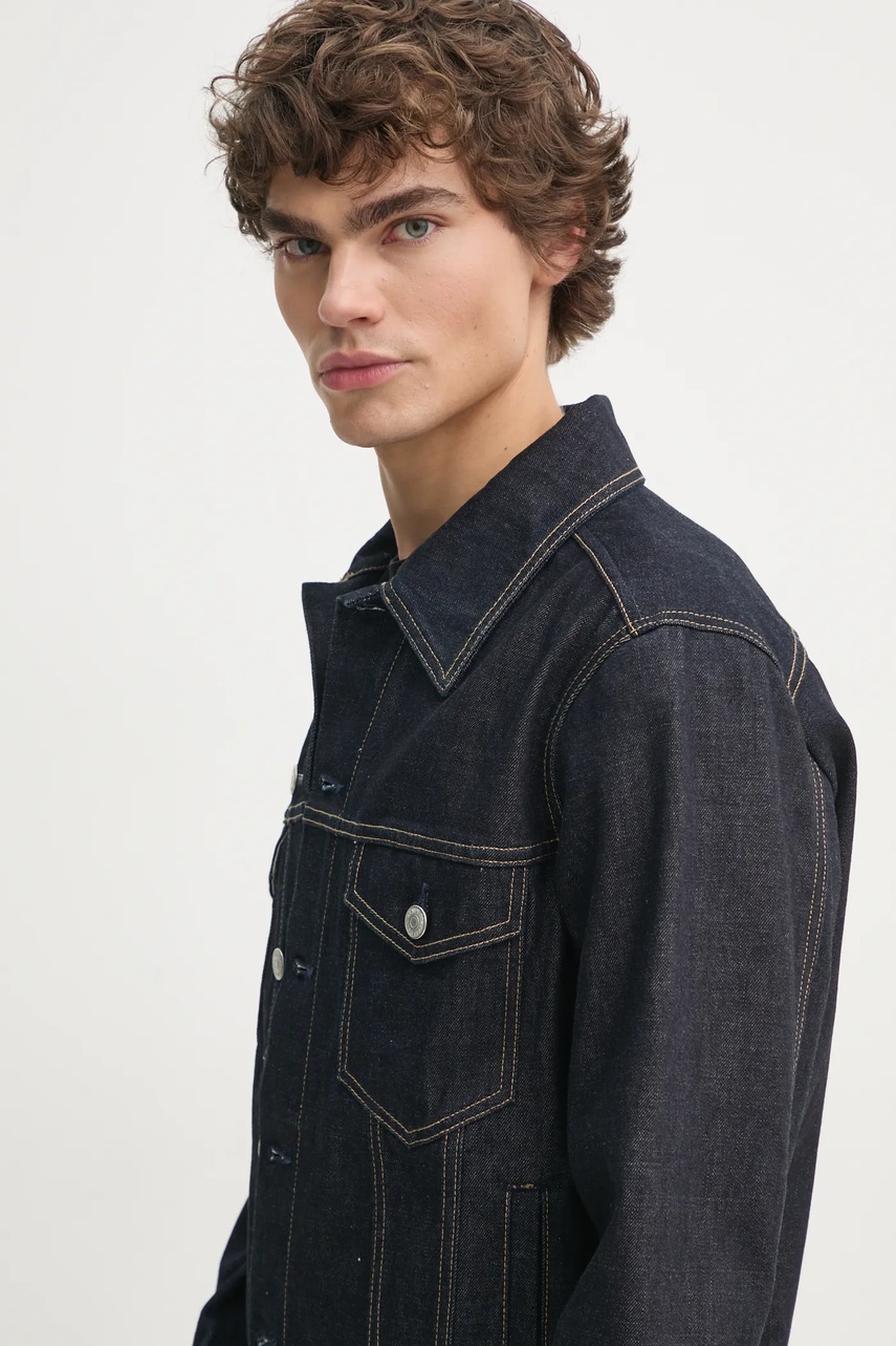 Τζιν μπουφάν Marc O'Polo ανδρικό, χρώμα: ναυτικό μπλε, 5000005585 φωτογραφία