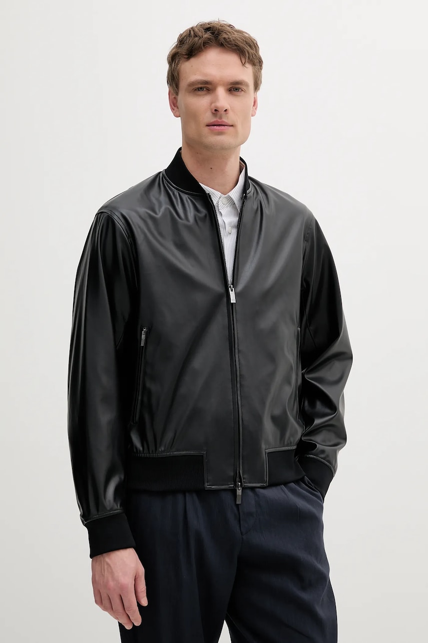 Armani Exchange geaca culoarea negru, de tranzitie, XM001241 AF14863
