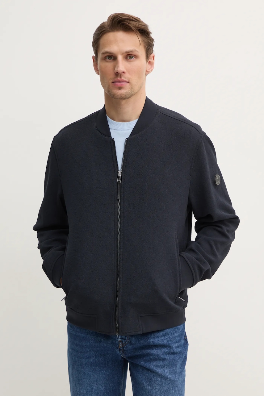 Joop! geaca bomber barbati, culoarea albastru marin, de tranzitie, 30045316 Joop! geaca bomber barbati, culoarea albastru marin, de tranzitie, 30045316