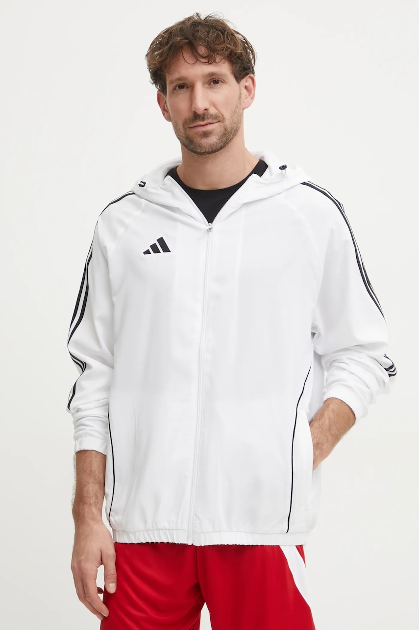 adidas Performance geaca sport Tiro 24 culoarea alb, de tranzitie, IM8808