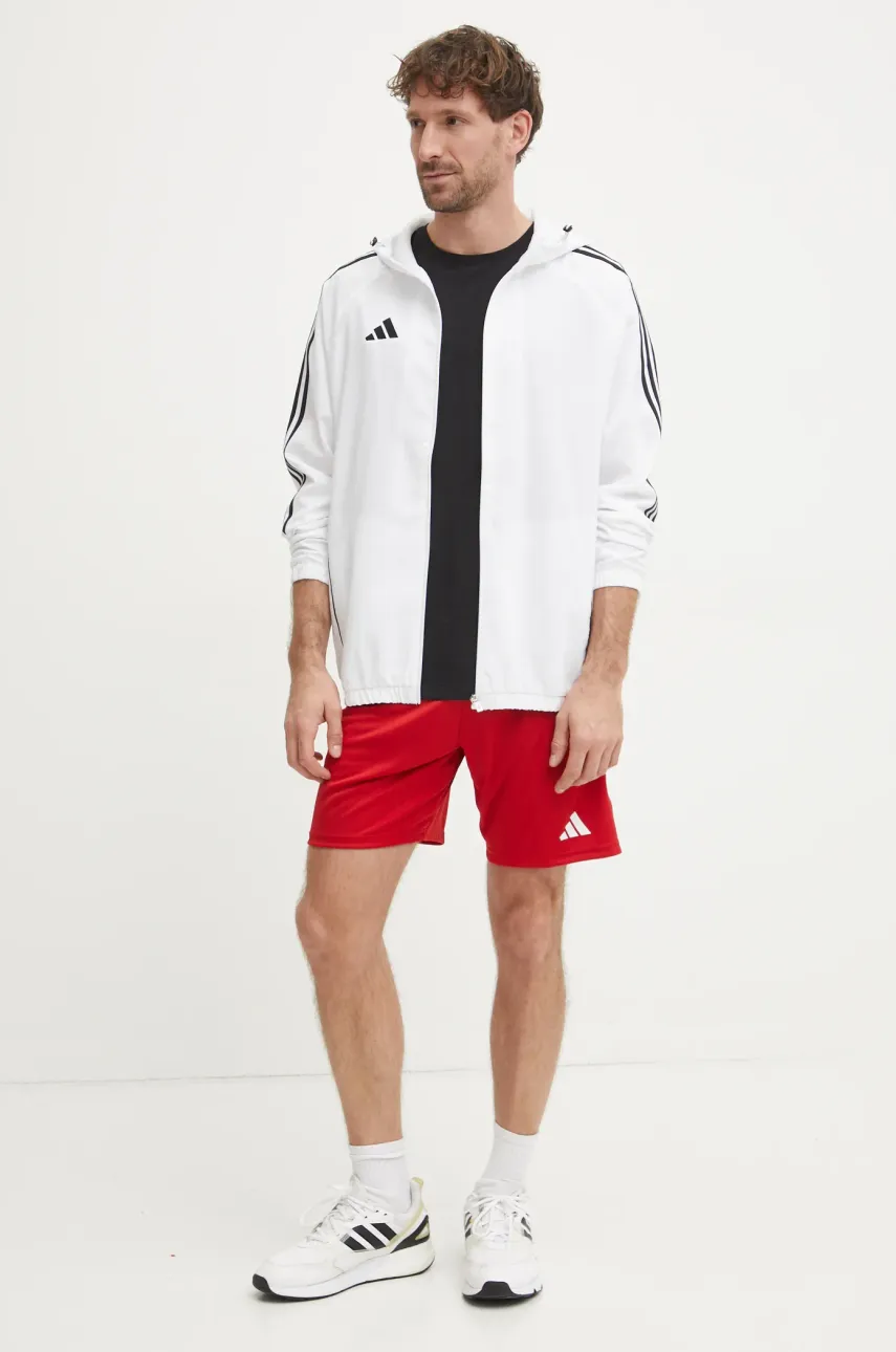 Спортивная куртка adidas Performance Tiro 24 цвет белый переходная IM8808 Спортивная куртка adidas Performance Tiro 24 цвет белый переходная IM8808