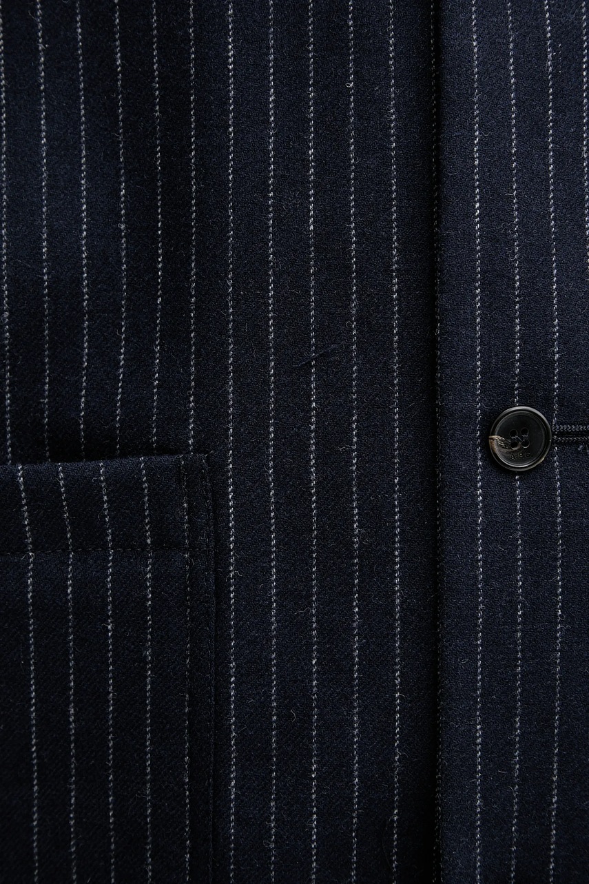 Μάλλινο μπουφάν A.P.C. veste kerlouan doublee χρώμα: ναυτικό μπλε, WOARO.H03208 φωτογραφία