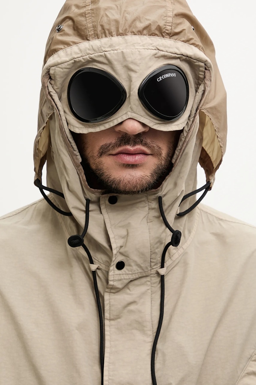 Παρκά C.P. Company χρώμα: μπεζ, 18CMOW064A005991G φωτογραφία