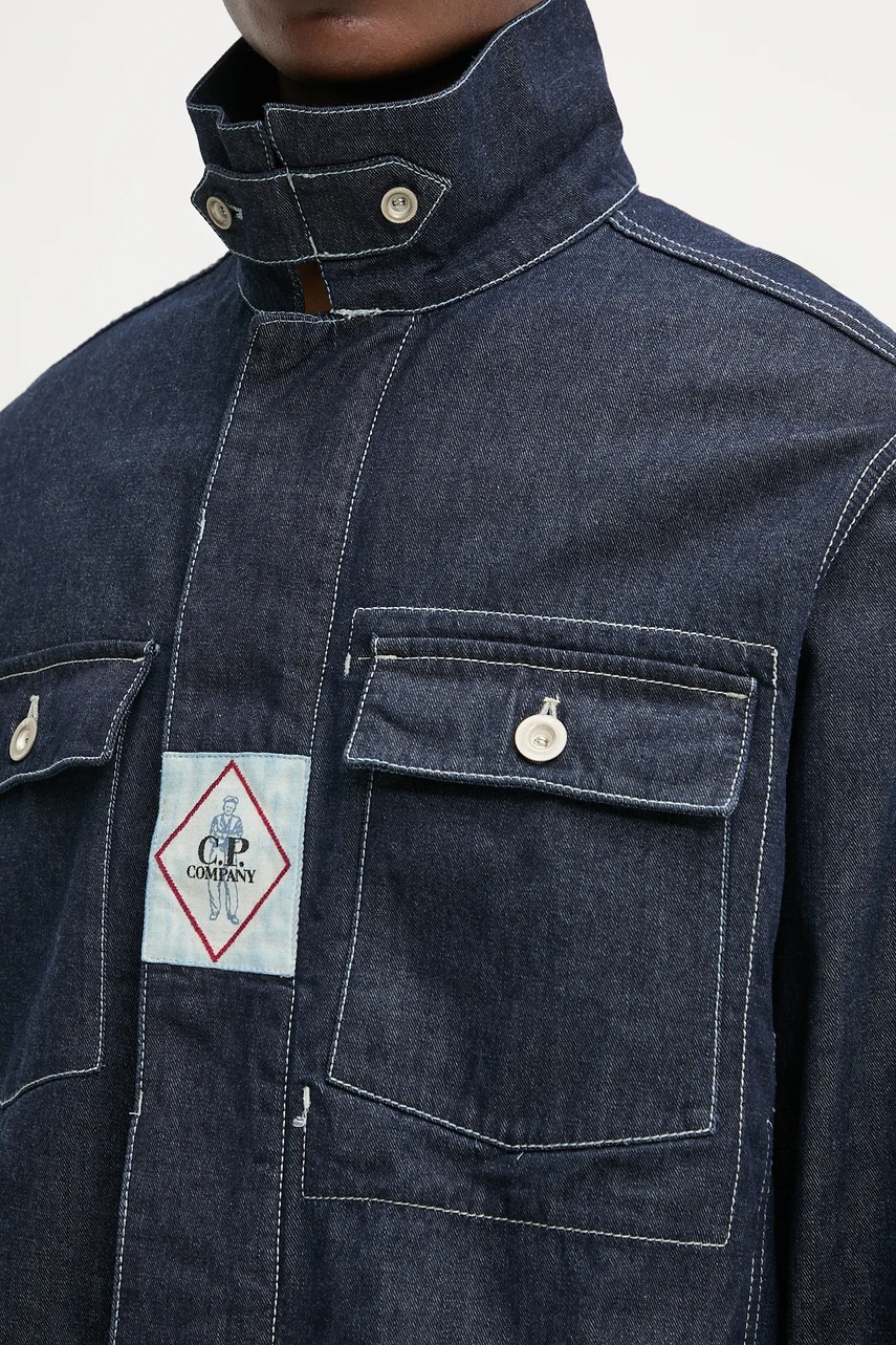 Τζιν μπουφάν C.P. Company χρώμα: ναυτικό μπλε, 18CMOW188A110295W φωτογραφία