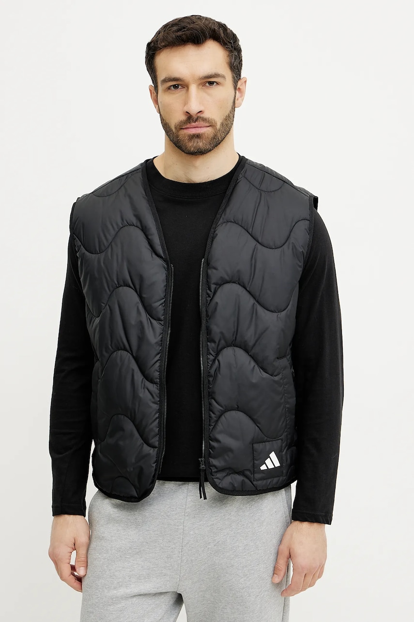 adidas vesta NUGANIC barbati, culoarea negru, de tranzitie, JJ1192