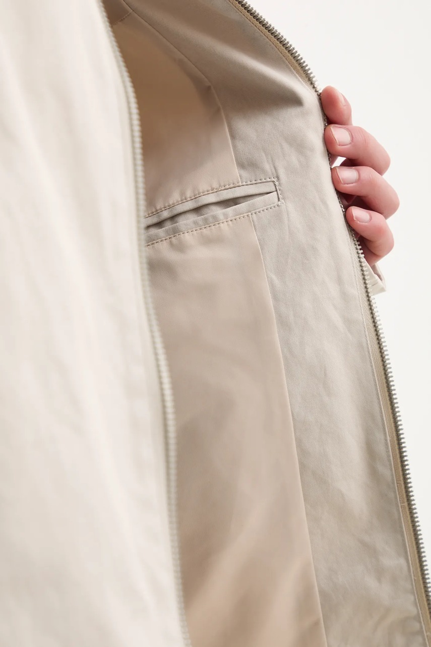 Μπουφάν Heliot Emil χρώμα: μπεζ, PRESS25_M_02_146_ST18 φωτογραφία