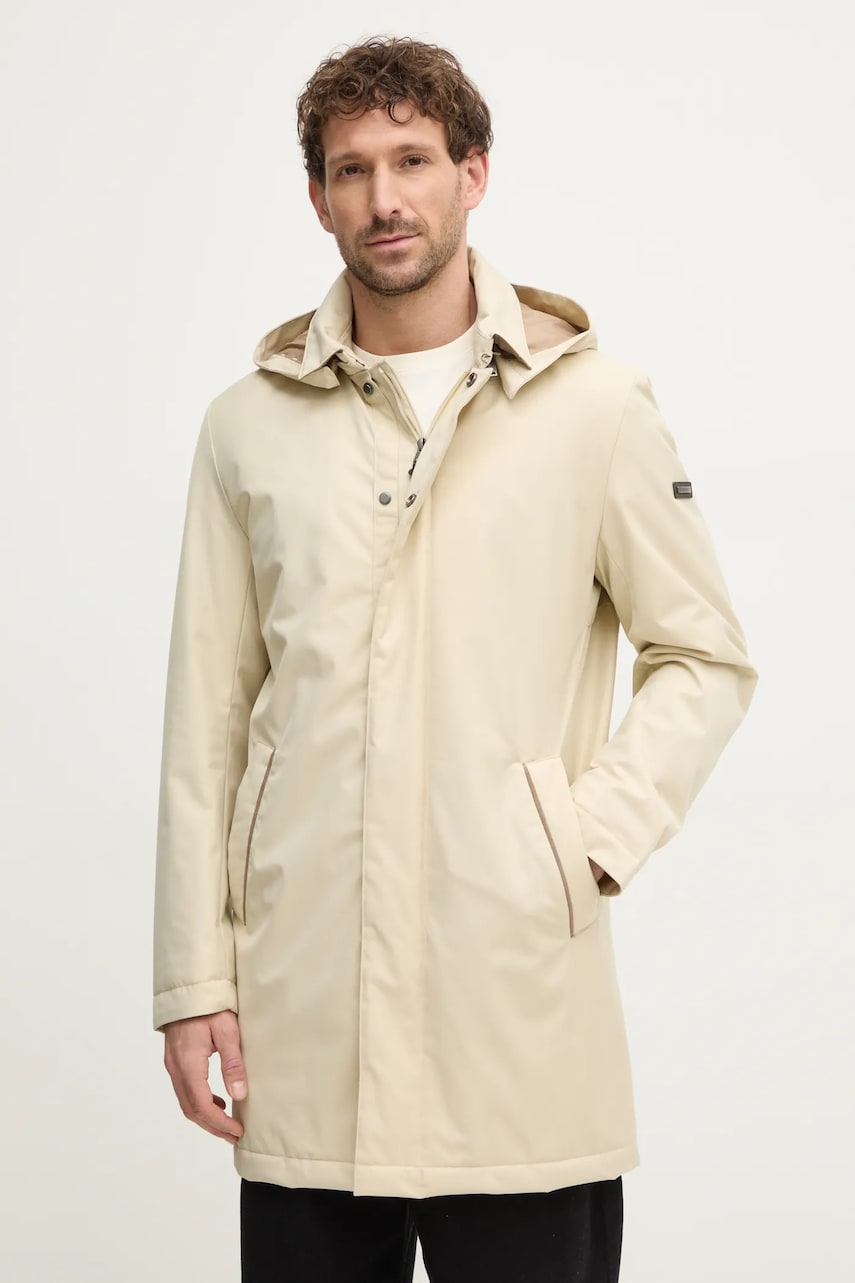 Hackett London geaca barbati, culoarea bej, de tranzitie, HM403266 Hackett London geaca barbati, culoarea bej, de tranzitie, HM403266