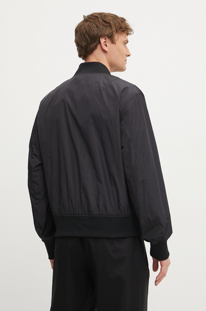 Αναστρέψιμο μπουφάν bomber Versace Jeans Couture χρώμα: μαύρο, 78GASD07 CQD92 φωτογραφία