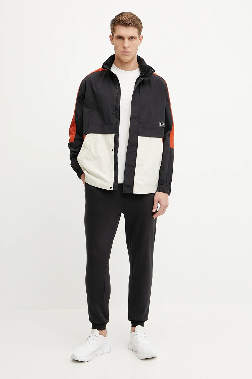 Куртка EA7 Emporio Armani цвет чёрный переходная AF13190.7M000148 Куртка EA7 Emporio Armani цвет чёрный переходная AF13190.7M000148