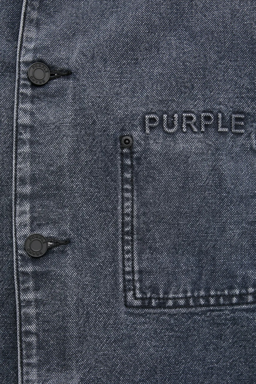 Τζιν μπουφάν PURPLE BRAND WORKWEAR ROYALTIES CANVAS χρώμα: γκρι, P080-WJDB125 φωτογραφία