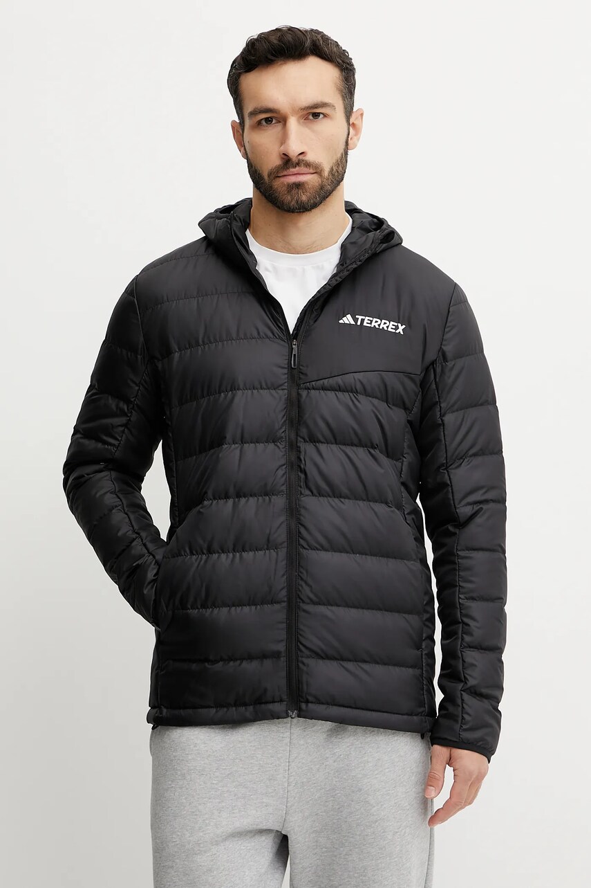 adidas TERREX geacă culoarea negru, de tranzitie, JE6758