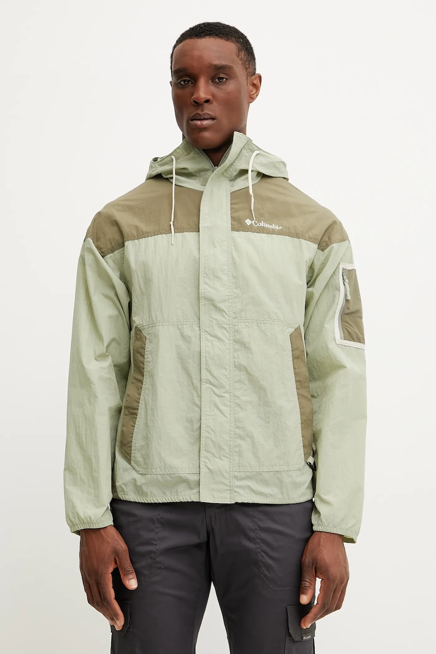 Columbia windbreaker Challenger FZ culoarea verde, 2071553 Columbia windbreaker Challenger FZ culoarea verde, 2071553