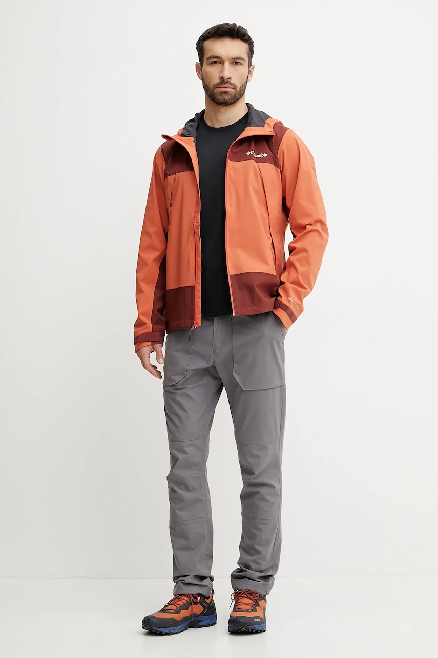 Куртка outdoor Columbia Boulder Falls цвет оранжевый 2116173 Куртка outdoor Columbia Boulder Falls цвет оранжевый 2116173
