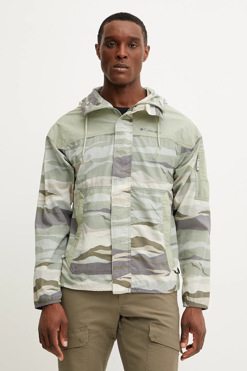 Columbia jeachetă outdoor Challenger Novelty Windbreaker culoarea verde, 2116981