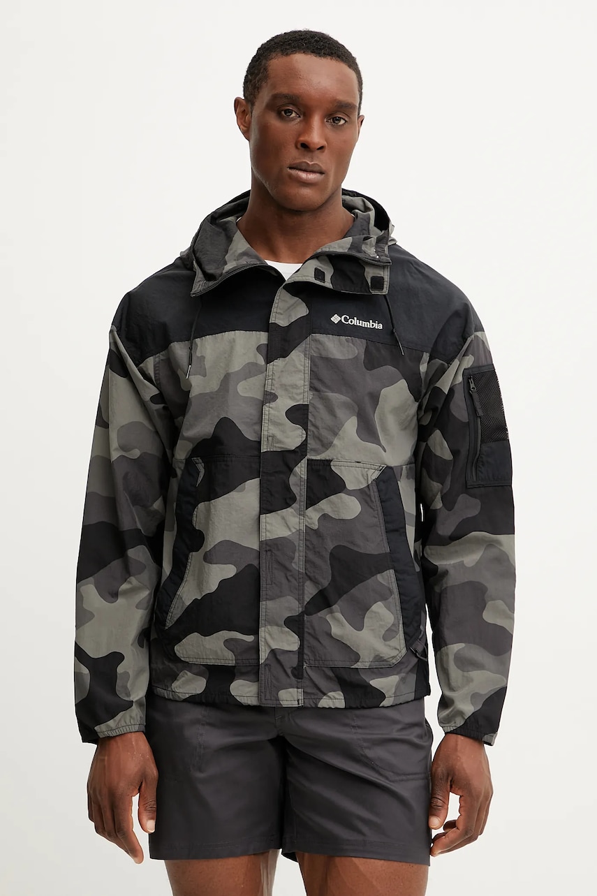 Columbia jeachetă outdoor Challenger Novelty Windbreaker culoarea negru, 2116981 Columbia jeachetă outdoor Challenger Novelty Windbreaker culoarea negru, 2116981