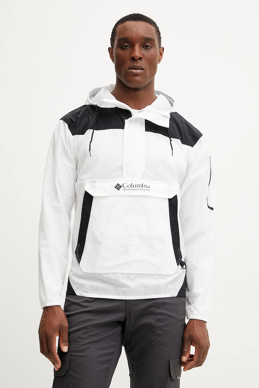 Columbia windbreaker Challenger culoarea alb, 2117001 Columbia windbreaker Challenger culoarea alb, 2117001