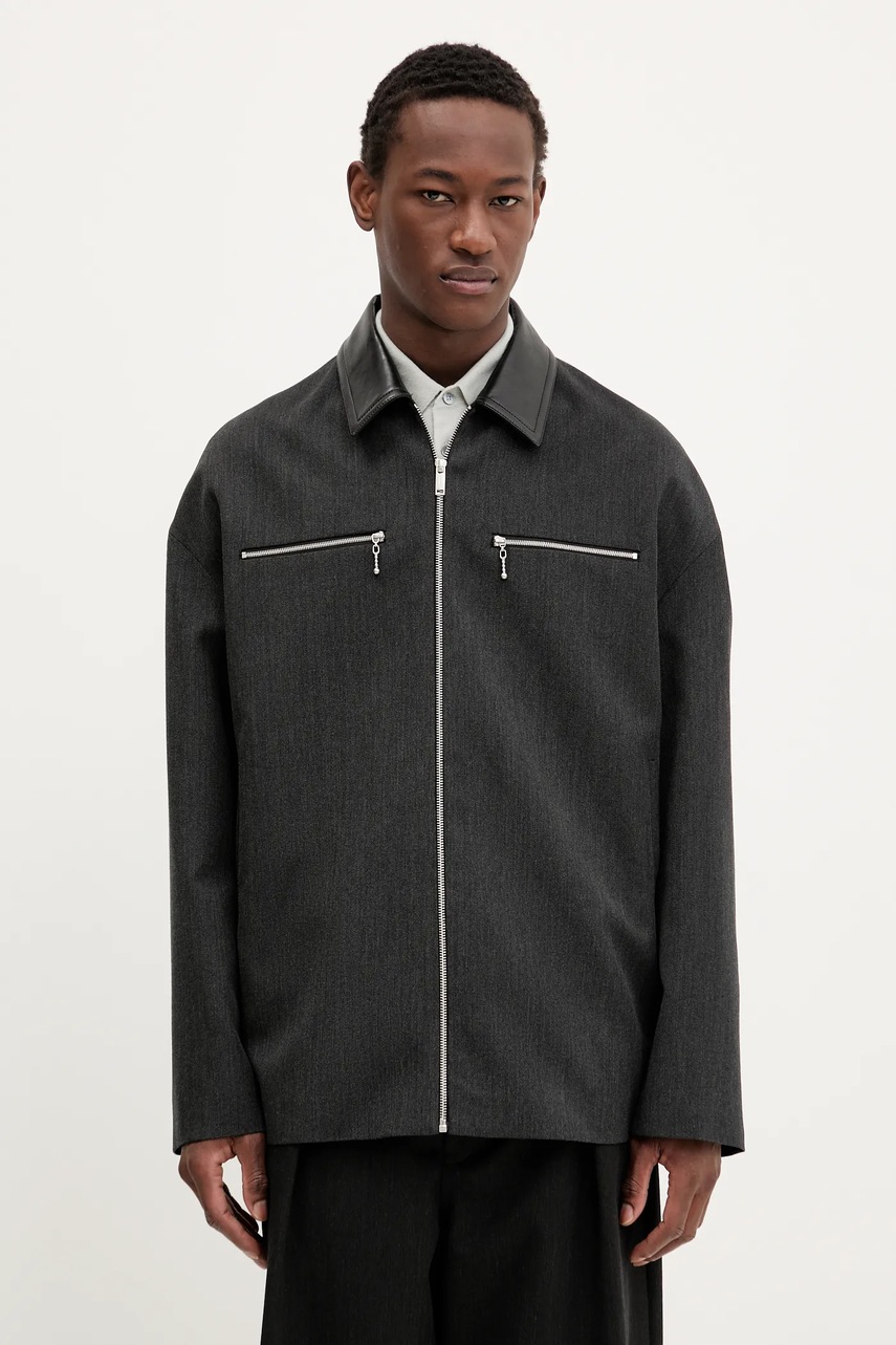 Μάλλινο μπουφάν Nanushka MALACHI φωτογραφία