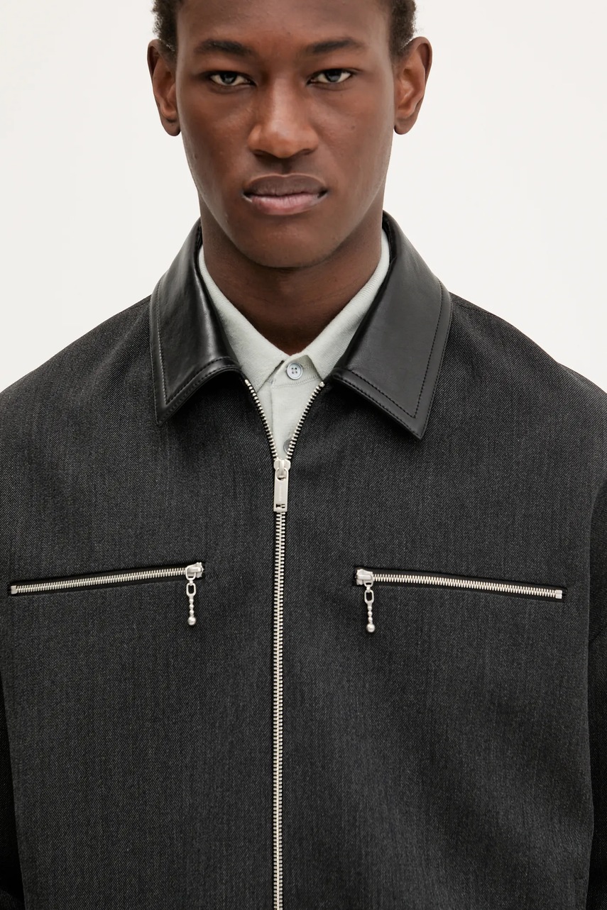 Μάλλινο μπουφάν Nanushka MALACHI φωτογραφία