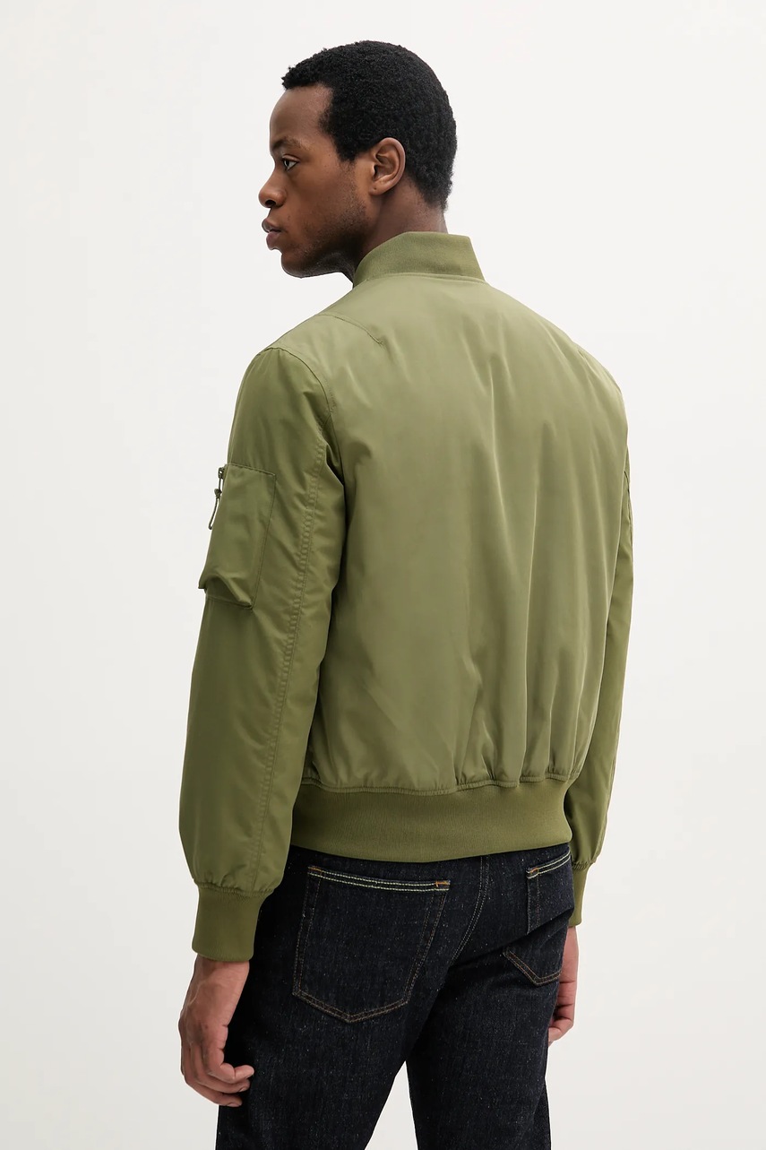 Μπουφάν bomber United Colors of Benetton χρώμα: πράσινο, 2ZPSUN06G φωτογραφία